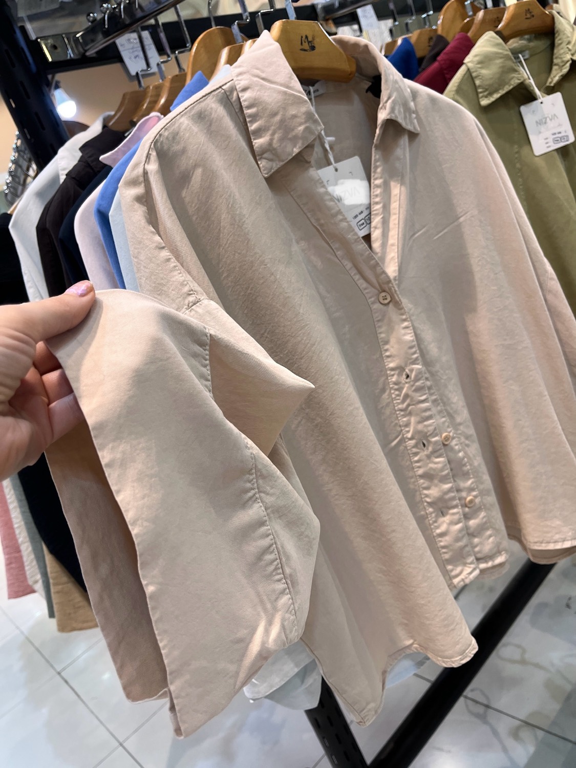 شومیز کتان ابریشم - Image 6